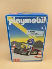 1998 Playmobil 3012 Black Go-Cart Racing Theme NEW FACTORY SEALED