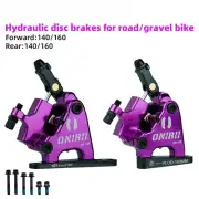 Wire Pulling Hydraulic Disc Brake Calipers Flat Mount Oil Disc Brake Bike Gravel