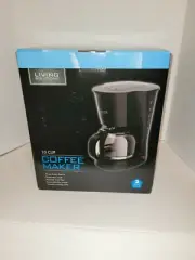 Living solutions 10 cup coffee maker black new in open Box