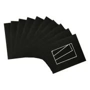 10x Black A4 Frame Picture Mounts for A5 (6" x 8") Image Deep Shadow Display