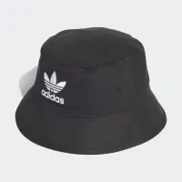 在飛比找momo購物網優惠-【adidas 愛迪達】帽子 漁夫帽 遮陽帽 黑 AJ899