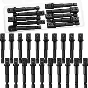 20 Pieces 3/8 Inch Impact Adapter Square Socket Bit Adapter Hex Impact Socket