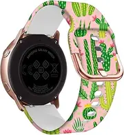 [BKUANE] 20mm Silicone Watchband for Garmin VENU SQ/Venu 2 Plus/Vivomove HR/vivoactive 3 3t/Forerunner 645 245 158 55 Girl Strap Correa