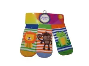 Jefferies Socks Boy Socks 3 pc. Animal Print Multicolor Infant Shoe Size 1-4 New