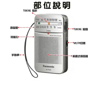 Panasonic 新一代口袋型二波段收音機 RF-P50D（公司貨） 原廠保固一年