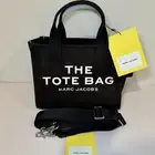 NWT Marc Jacobs The Canvas Small Tote Bag In Black With Crossbody Strap