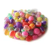100pcs 32mm Assorted Clear Plastic Capsule Toys for Capsule Toys Vending Machine
