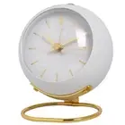 Desktop Bedside Clock Easy-to-Read Clock Metal Material Nighttime Visibility