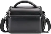 DOMISO Camera Bag Case Portable Carrying Bag Waterproof Anti-Shock Shoulder Bag, Black