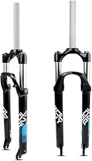 BMX Bike Forks 20inch Folding Bicycle Suspension Fork Bike Shock Absorber Mechanical Fork for QR PM Disc Brake 1-1/8" Steerer Manual Lockout
