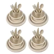2x 168pc EcoSouLife Harvest Party Disposable Plate/Bowl/Cup & Cutlery Tableware