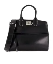 Double Handle Handbag One size black