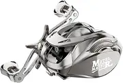 HAUT TON MATEL Master Advanced Version Baitcaster reels,6.2:1Gear Ratio,5+1Ball Bearing,Bait clickers,12Lb Drag System Fishing Reels,for Saltwater,Freshwater.