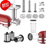 Meat Grinder & Slicer Shredder Attachment for KitchenAid Stand Mixer