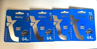 4PACK 64GB Micro SD Card Memory Card Class 10 TF Card Storage Camera Phone Cards