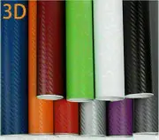 3D Carbon Fiber Matte Vinyl Film Car DIY Wrap Sheet Roll Film Sticker Decal