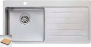 Oliveri Sonetto Single Left Hand Bowl Inset Sink With Drainer SN1021