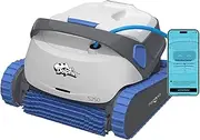 Dolphin S250 Robotic Pool Vacuum for Inground Pools Cleaner Up to 15m for Floor Wall Waterline Automatic Pool Cleaners Up to 120 mins Runtime 18m Cable with Swivel Wifi Cloud-Connect Ultra-Lightweight