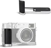 JJC Metal Hand Grip for Fujifilm X100V Camera, Anti-Slip L Bracket Battery Grip Holder Solid Handgrip for Fujifilm X100V X100F, with Acra Swiss Quick Release Plate, 1/4-20" Hand Strap Hole