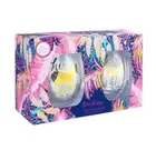 NEW In Box Lilly Pulitzer Herd That Off The Grid Wine Glasses Set of 2