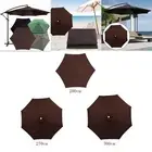 Patio Umbrella Canopy Top Cover Polyester Sunshade for Beach Pool Balcony