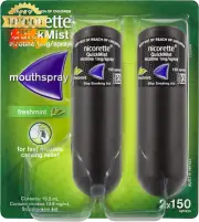 Quit Smoking Quickmist Nicotine Mouth Spray Freshmint 2x150 Stop Aid Fast