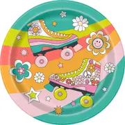 Flower Power Large Paper Plates (Pack of 8)