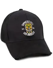 Cypress Hill Unisex Adjustable Curved Peak Cap Black Band Logo - One Size