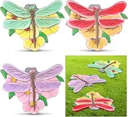 Yalikop 3 Pcs Dragonfly Stepping Stones 12inch Resin Decorative Stepping Stone Dragonfly Outdoor Garden Decorations for Garden Patio Walkway Sculpture Yard Art