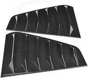Pair of Side Vent Window Scoop Louver Trim Cover Car Modification Compatible For VW Golf GTI R Mk7 Mk7.5 2013-2020(Carbon Fiber)