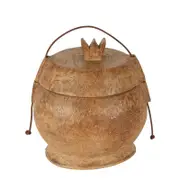 Belle Yunnan Coconut Wood 100 Year Container Big 25cm - Natural