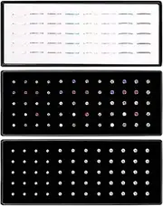 [maagoot] Nose Rings Studs 3 Sets 160Pcs Stainless Steel Studs Rings Piercing Pin Body Jewelry 1.5/2/2.5mm Ideal for Girls and Wife or Daily Wear