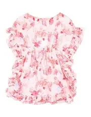 [Minihaha Swim] Phoebe Print Kaftan in Pink