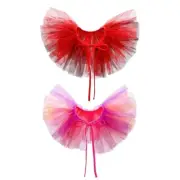 Colorful Layered Mesh Neck Ruff Detachable Collar for Historical Themed Parties