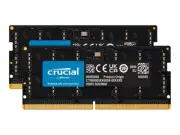 Crucial DDR5 kit 64 GB: 2 x 32 GB SO-DIMM 262-pin 4800 MHz / CT2K32G48C40S5