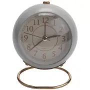Silent Alarm Clock Bedside Small Table Clock Non Ticking Analogue Retro6232