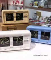 Yoshitomo Nara Walk On Flip Table Clock Blue TWEMCO LammFromm F/Ship Japan New