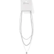 &me Women's Chain Necklace 2 Pack - Silver