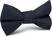 [OTAA] Navy Blue Oxford Stitch Kids Bow Tie Navy Blue Navy Blue Oxford Stitch Kids Bow Tie