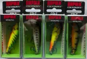 4 - RAPALA Countdown Minnow - CD-7 - 2-3/4" - 1/4 oz. - Four Popular Colors!