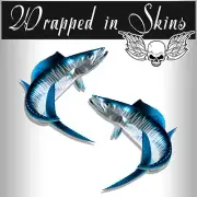 Wahoo Decals Fish Stickers Tackle Box RV Truck Trailer Camping AFP-0105