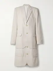 [BETTTER] BETTTER - + Net Sustain Summer Layered Wool-blend Cady Coat - Beige - XS/S XS/S Neutrals