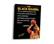 Bryant Poster Canvas Wall Art Motivational Framed Canvas Print Artwork Kobe