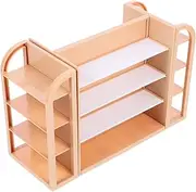 Abaodam Mini Supermarket Rack Mini Fridge Bedroom Decor Little Doll House Miniature Furniture Ornament Miniature Rack Model Miniature Shelves Mini Furniture Plastic