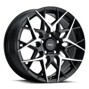 17x7.5 Voxx Paso Gloss Black w/ Machined Face Wheel 5x4.25/5x4.5 (40mm)