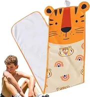 Face Cooling Towels, Cartoon Animal Printed Sweat-Wiping Towel, Portable Outdoor Workout Supplies, Absorbent Quick Cold Chilly Sweat Rag for Running, Football, Basketball, Hiking, Volleyball