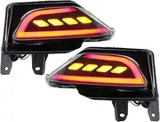 Pair LED Rear Bumper Light Driving Brake Lamp Turn Signal Fit for RAV4 2016‑2018