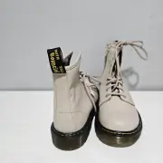 Dr. Martens 25634 Taupe Leather Lace Up/Zip Ankle Boots Men’s Size 4 Women’s 5