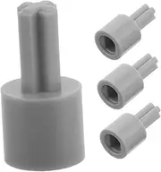 DIY Toy Car Wheel Connectors Motor Adapter 4pcs Set for Cross Shaft Robot Vehicle Parts Grey