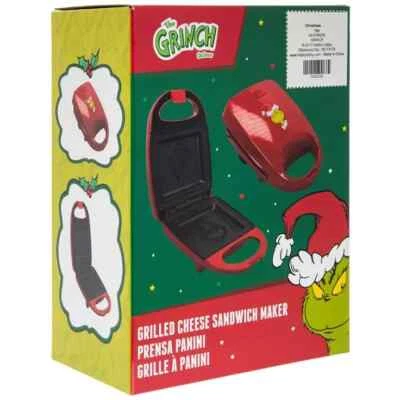 The Grinch Dr Seuss Grill Cheese Sandwich Maker Christmas Decor New in Box
